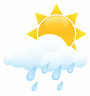 There will be a fair amount of cloud and the chance of a few showers.