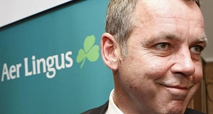 Aer Lingus chief executive Christoph Mueller at the press conference in Dublin today. Aer Lingus chief executive Christoph Mueller at the press conference in Dublin today.