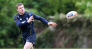 Brian O'Driscoll: The recovering centre missed Leinster's games against Ulster this year. Picture: INPHO