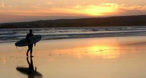 Lahinch Beach in Co Clare  has lost its coveted Blue Flag status despite its excellent water quality. Picture: Dan Linehan 