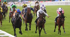 Judgethemoment winning the Ascot Stakes at the Royal meeting in 2009 before the horse put its best days behind it