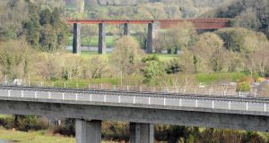 The Fermoy bypass bridge over the river Blackwater, with the viaduct bridge used in The Blue Max visible in the background. Picture: Eddie O'Hare