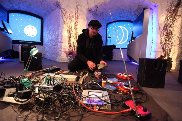 Danny McCarthy from The Quite Club performing in CIT Blackrock Castle Observatory to celebrate its fifth year since opening