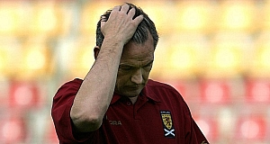 The Scottish Football Association tonight confirmed George Burleys sacking as Scotland manager. The Scottish Football Association tonight confirmed George Burleys sacking as Scotland manager.