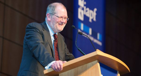 John Corrigan addresses the Irish Association of Pension Funds' annual investment conference in Dublin this week.   Picture: Mark Harrison
