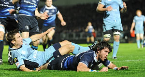 Tries from Shane Horgan and Stephen Keogh drove Leinster to a 17-point win over the Cardiff Blues at the RDS, moving the European champions back to the top of the Magners League in the process. Tries from Shane Horgan and Stephen Keogh drove Leinster to a 17-point win over the Cardiff Blues at the RDS, moving the European champions back to the top of the Magners League in the process.