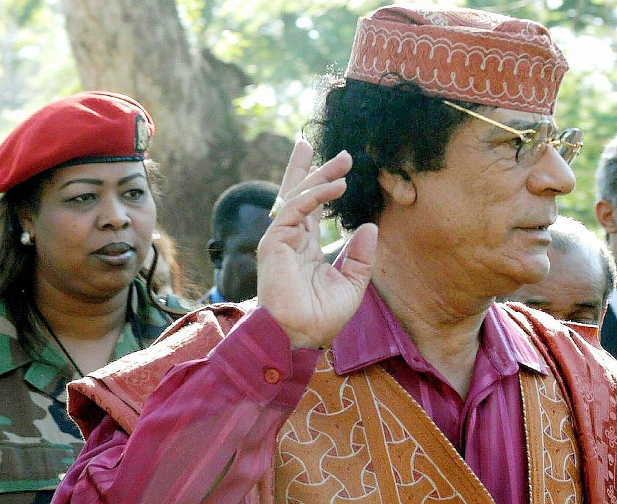 Libyan leader Muammar Gadaffi, pictured in 2003