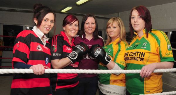 Liz Lane, Jenifer Fitzpatrick, Liz Angland, Cathy Forrest and Trish O Connell looking forward to the Meelin/Newmarket GAA Boxing Tournament