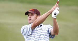 American Nick Watney tied the course record with a virtually flawless eight-under-par 64 to open up a two-stroke lead at the World Golf Championships-HSBC Champions in Shanghai today.
