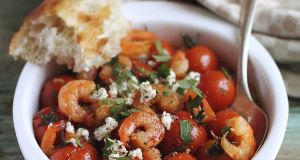 Shrimp and Roasted Tomatoes