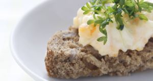 Egg Mayonnaise on Brown Toast