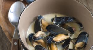 Mussels in Miso Broth