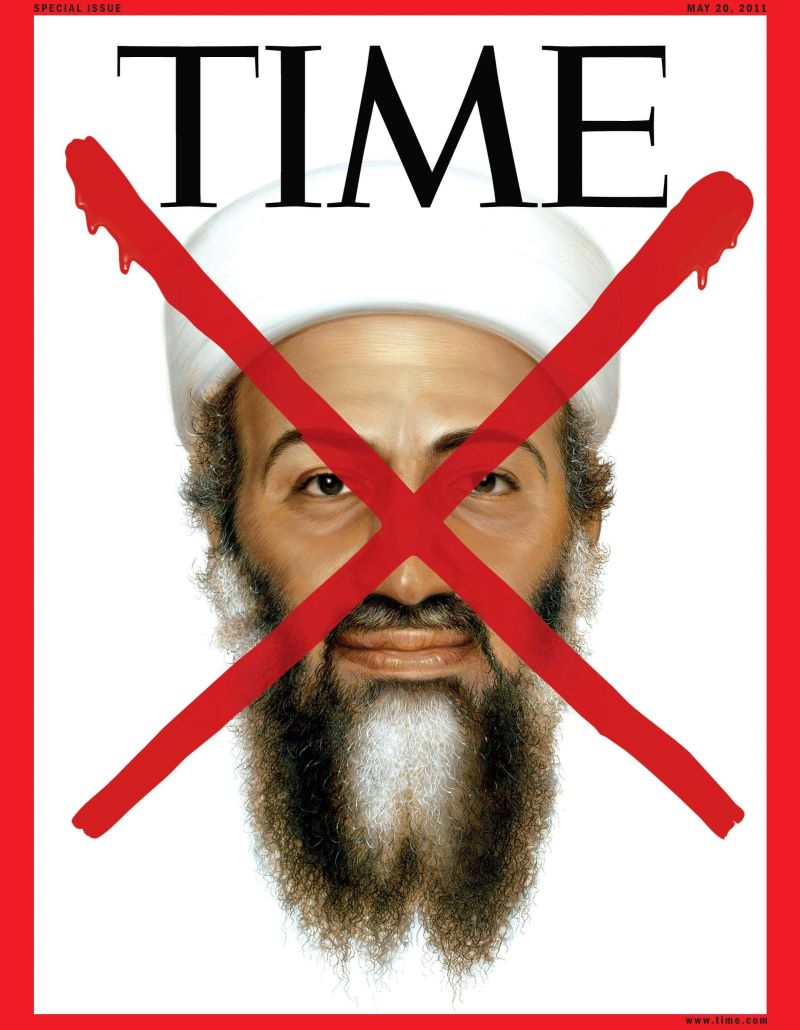 This picture provided by Time magazine shows the cover of a special issue of the magazine on the death of Osama bin Laden.