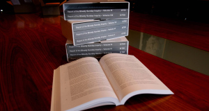 A copy of the long-awaited Saville Inquiry report into Bloody Sunday.