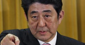 Shinzo Abe. Picture: AP