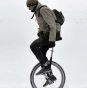 Snow has hit many parts of Europe…In this picture, a man rides a unicycle through the snow-covered City Park of central Budapest, Hungary.