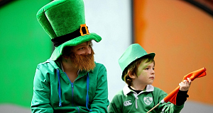 People watch the St Patrick