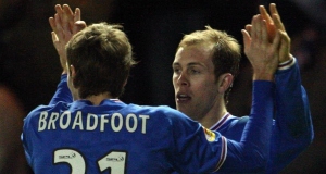 Steven Whittaker- a scorer for Rangers tonight- is in impressive form.