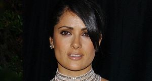 Actress Salma Hayek left an Irish TV presenter red-faced last Friday when he failed to understand her Latin accent - and thought she had just outed herself as a lesbian.