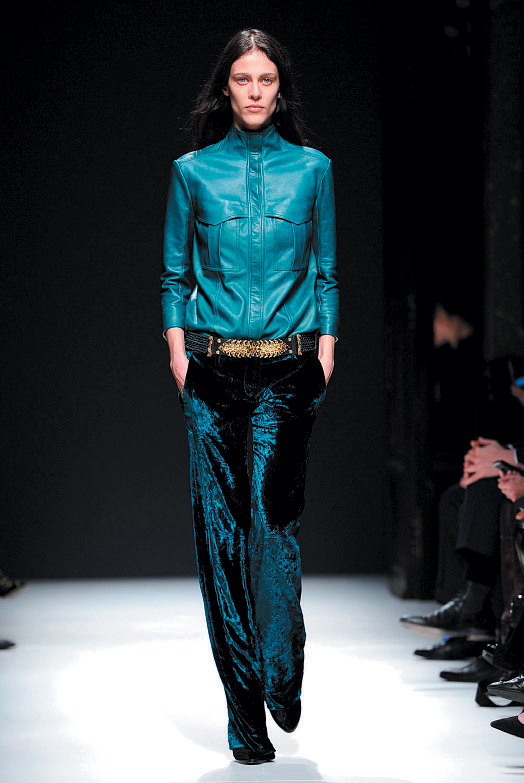 A model walks the runway during the Balmain Ready-To-Wear Fall/ Winter 2012 show as part of Paris Fashion Week at the Intercontinental Paris Grand Hotel on March 1, 2012 in Paris, France.