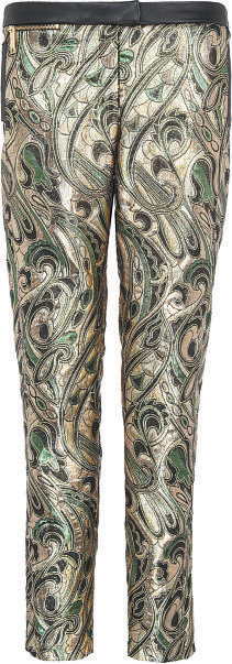 Metallic jacquard trousers,
River Island €53