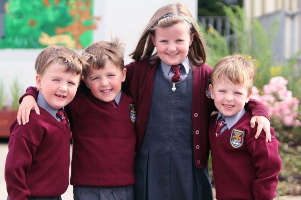 Big sister Ciara Lynch was looking forward to helping her triplet brothers Leon, Connor and Killian (4) settle into their new school St. Brigids national school, Killygarry, Co. Cavan