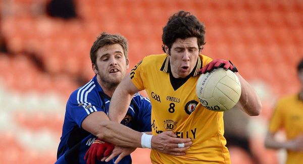 Sean Cavanagh, Ulster, in action against Eoin Cadogan, Munster. Picture: SPORTSFILE