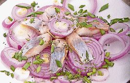 Fried Fish and Onion Salad