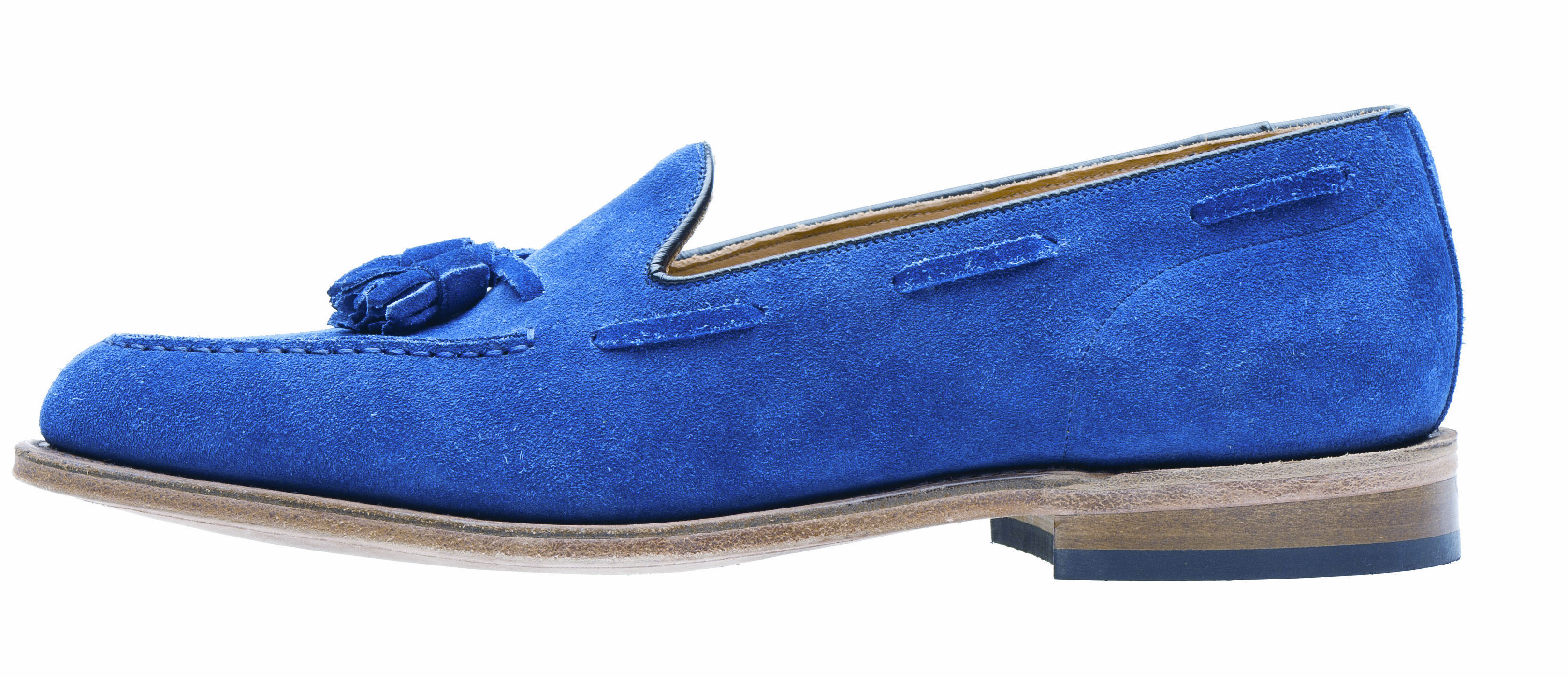 Churchs blue suede tassel loafers, Brown Thomas €385