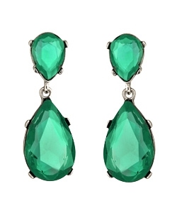 Kenneth Jay Lane Austrian crystal teardrop earrings, Maxandchloe.com $150AUS; €124.12