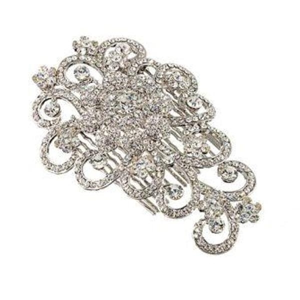 Gemini large clear Swarovski crystal comb, Jewelleryshoponline.ie €65