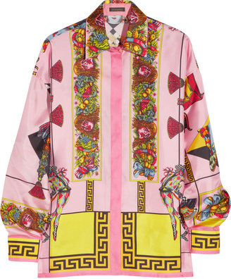 Versace 'Barocco' printed silk-twill shirt, Net-a-Porter.com €790