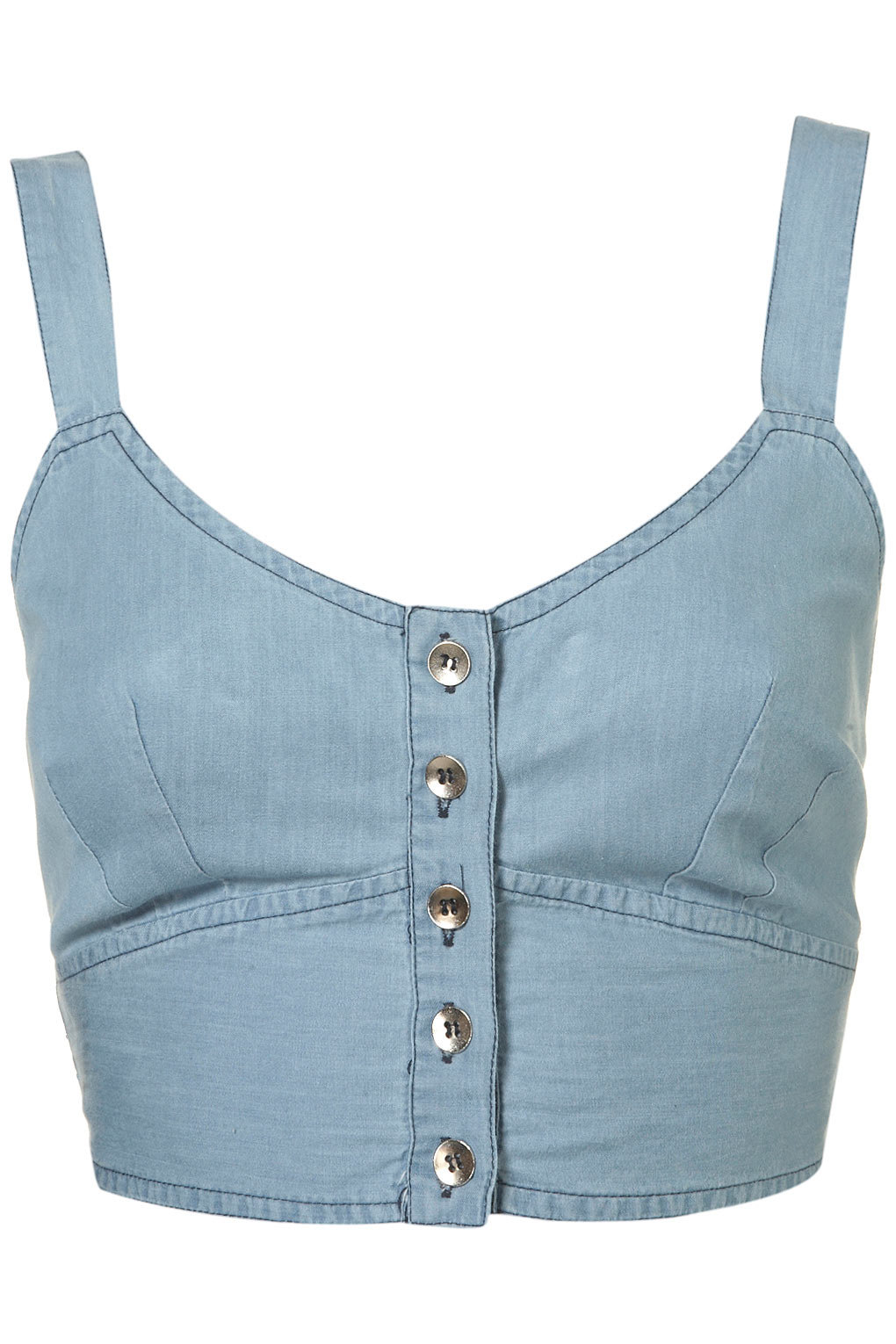 Denim soft bralet, Topshop €36