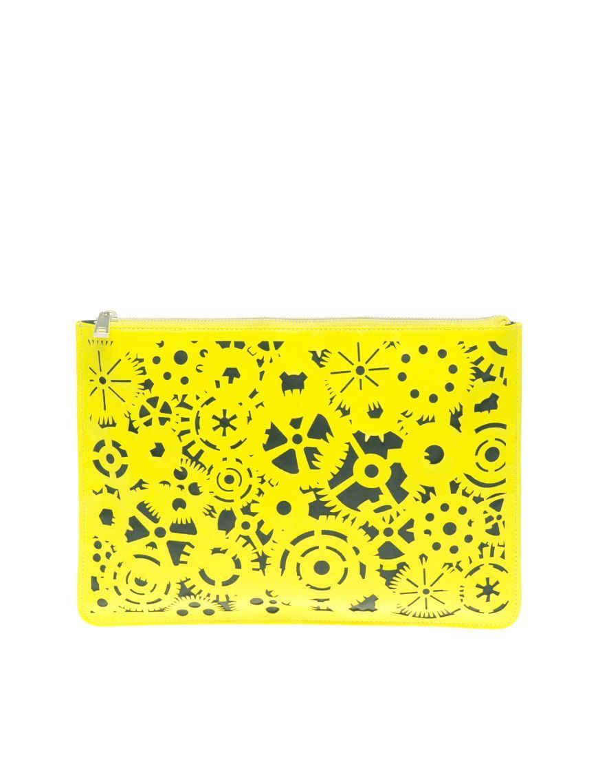 Asos laser cut zip top clutch, Asos.com €33.33