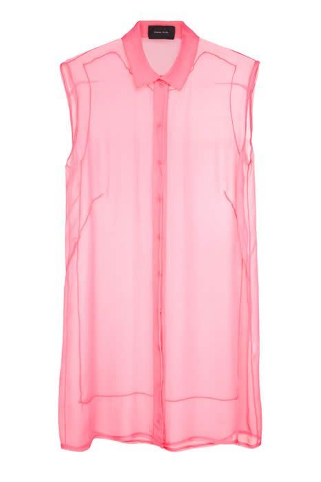 Simone Rocha coral pink silk shirt, Havana €540